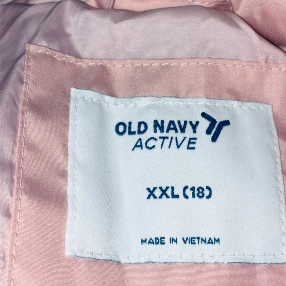 Old Navy Girls Pink Quilted Puffer Vest